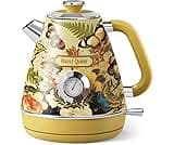 Hazel Quinn X Eduardo Recife Electric Kettle - 1200W Fast Water Boiling, 1.7L/57oz, All 304 Stainless Steel Interior,...