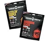 Uncured Bacon Jerky 2-Pack - Maple Cayenne & Bourbon Glaze