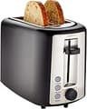 Amazon Basics 2 Slice Toaster, Extra Wide Slots for Bagels, 6 Browning Settings, Removable Crumb Tray, Defrost/Cancel...