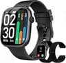 Smart Watch for Women Men, Answer/Make Call, 1.83"HD Touchscreen, 2 Bands | IP67 Waterproof Fitness Tracker, Heart Ra...