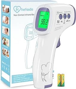 Digital Thermometer for Adults and Kids, No Touch Forehead Thermometer for Baby, 2 in 1 Body Surface Mode Infrared Th...