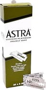 Astra Platinum Double Edge Safety Razor Blades,100 Blades (20 x 5)
