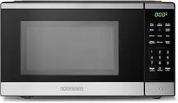 BLACK+DECKER Countertop Microwave Oven 0.9 Cu Ft, 6 Auto Menus, Child Lock, Memory Function, 10 Power Levels, Easy On...