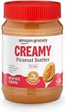 Amazon Grocery, Creamy Peanut Butter, No Stir, 16 Oz