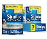 Similac 360 Total Care Infant Formula, Has 5 HMO Prebiotics, Our Closest Prebiotic Blend to Breast Milk, Non-GMO, Bab...