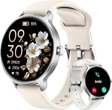 Smart Watch for Women, 1.27" AMOLED Screen Smartwatch with Answer/Make Call for iPhone/Android/Samsung, Fitness Track...