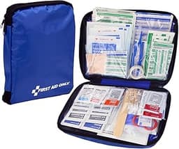 First Aid Only 298 Piece All-Purpose Emergency First Aid Kit for Home, Office, Car, Apartment, Dorm, and Camping, Tra...
