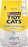 Purina Tidy Cats Care Alert Health Monitoring Litter, 8 lb | Non-clumping color changing crystal litter with long-las...