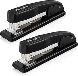 Swingline Commercial Stapler, 20 Sheet Capacity, Jam Free, Metal, 2 Pack, Black (44401AZ)