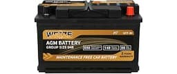 Weize Platinum AGM Battery BCI Group 94R - 12v 80ah H7 Size 94R Automotive Battery, 140RC, 850CCA, 36 Months Warranty...