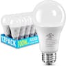 12 Pack LED Light Bulbs 100 Watt Equivalent, A19 15W 5000K Daylight, Super Bright White Light 1500 Lumens, E26 Standa...