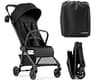 Mompush Nexis Carbon Fiber Lightweight Travel Stroller, Carry-On, Black | Lightweight travel stroller for airplane, c...