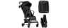 Mompush Nexis Carbon Fiber Lightweight Travel Stroller, Carry-On, Black | Lightweight travel stroller for airplane, c...