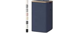 BALEINE Laundry Hamper with Lid, Tall Laundry Baskets with Bamboo Pull Handles, Large Laundry Bin with Internal Suppo...