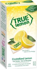 TRUE LEMON Water Enhancer, Bulk Dispenser, 100 Count (Pack of 1), 0 Calorie Drink Mix Packets For Water, Sugar Free L...
