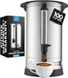 Zulay Commercial Coffee Maker, Coffee Urn 100 Cup, Large Coffee Percolator - 100 Cup Coffee Maker with Double-Wall St...