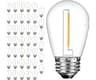 GvvooHome 42 Pack S14 Outdoor String Light Bulbs for Patio & Backyard | Waterproof & Shatterproof 1W LED Replacement ...