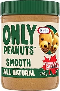 Kraft Only Peanuts All Natural Smooth Peanut Butter, 750 g Jar