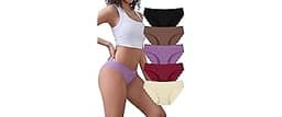 voenxe Seamless Bikini Underwear for Women,No Show Ladies Panties,Invisible Hipster Panty Brief Undies,Low Rise Cheek...