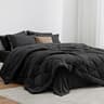Love's cabin Full Comforter Set Black, 7 Pieces Full Bed in a Bag, All Season Bedding Sets with 1 Comforter, 1 Flat S...