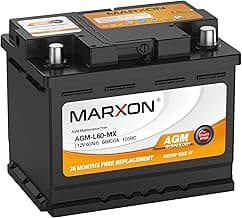 MARXON Group 47 H5 L2 Car Battery 12v 60AH 660CCA AGM Maintenance Free | BCI47 Start and Stop Automotive Replacement ...
