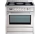 Rangaire RRE361TS 36" Electric Range Oven with Timer - Stainless Steel, Infrared Stove Burners, True Convection, Easy...