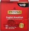 Twinings English Breakfast Black Tea Individually Wrapped Bags, 100 Count (Pack of 1), Smooth, Flavourful, and Robust...