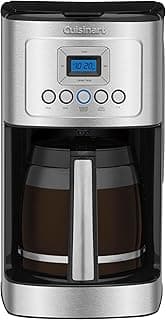 Cuisinart 14-Cup Coffee Maker, Programmable PerfecTemp Glass Carafe Coffee Machine with 1-4 Cup Setting, Brew Strengt...