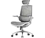 SIHOO M59AS Ergonomic Office Chair, Desk Chair with 3D Flip-up Armrests, Computer Chair with Dual Back Design and Ada...