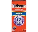 Delsym 12 Hour Cough Medicine for Adults, Powerful Relief for 12 Hours, Cough Suppressant Liquid with Extended-Releas...
