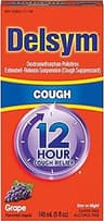 Delsym 12 Hour Cough Medicine for Adults, Powerful Relief for 12 Hours, Cough Suppressant Liquid with Extended-Releas...