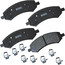Bendix Premium SBC1084 Ceramic Front Brake Pads for Select Models Chrysler Aspen, Dodge Dakota, Durango, Ram 1500, Mi...