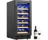 ICEVIVAL 15 Inch Wine Cooler Refrigerator, 28 Bottle Freestanding Wine Fridge with Compressor Cooling, Digital Temper...