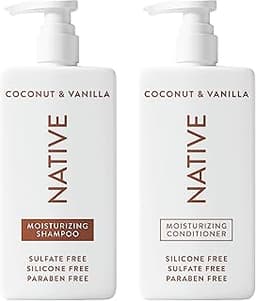 Native Coconut & Vanilla Shampoo and Conditioner Contain Naturally Derived Ingredients | All Hair Types, Color & Trea...