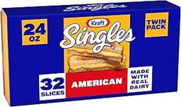 Kraft Singles American Slices Twin Pack, 32 ct Pack