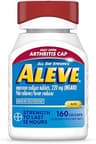 Aleve Gelcaps with Easy Open Arthritis Cap, Naproxen Sodium, Medication for Arthritis Pain, 160 Count