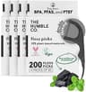 The Humble Co. Floss Picks (200 Count) – Plant Based Dental Floss Picks for Superior Oral Care, Dental Hygiene, and G...