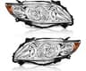 WEELMOTO Headlights for 2009-2010 Toyota Corolla, Headlamp Replacement compatible with 09 10 Toyota Corolla Chrome Ho...
