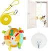 Colorful Squeaky Dog Hanging Toy, Suction Cup Bungee Ball for Small Dogs