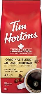 Tim Hortons Original Coffee, Fine Grind Bag, Medium Roast, 300g