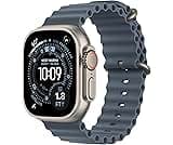 Apple Watch Ultra 3 [GPS + Cellular 49mm] Running & Multisport Smartwatch w/Rugged Titanium Case w/Anchor Blue Ocean ...