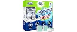 True Fresh Dishwasher Cleaner & Deodorizer Tablets, 24-Pack Dishwasher Maintenance Tablets for Interior, Pump, Filter...