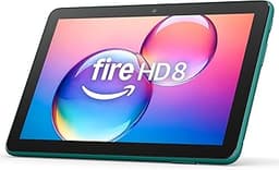 Amazon Fire HD 8 tablet (newest model), 8” HD Display, 3GB memory, 32GB, designed for portable entertainment, Emerald