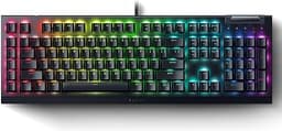 Razer BlackWidow V4 X Mechanical Gaming Keyboard: Yellow Switches Linear & Silent - 6 Macro Keys - Chroma RGB - Doubl...