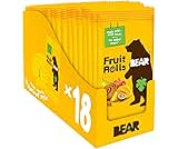 BEAR Real Fruit Snack Rolls - Gluten Free, Vegan, and Non-GMO - Tropical – 36 Rolls, Healthy School And Lunch Snacks ...