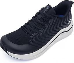 Autper Men's Wide Toe Box Running Shoes Arch Support Walking Breathable Sneakers Comfortable Trainers