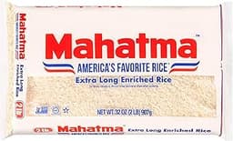 Mahatma Extra-Long-Grain Rice 2-Pound Rice Bag, Gluten-Free and Non-GMO White Rice Bulk Bag
