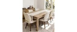 Farmhouse Dining Table for 6, Rectangle Dining Table, Kitchen Table Oak | Large Modern Wood Table for Home Office & F...