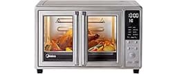 Midea Flexify Slim 8-in-1 French Door Toaster Oven Air Fryer Combo, Compact Countertop Oven with Infrared SpeedHeat, ...