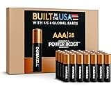 Duracell Coppertop AAA Alkaline Batteries with POWER BOOST Ingredients, 28 Count (Pack of 1), Long-Lasting Alkaline i...